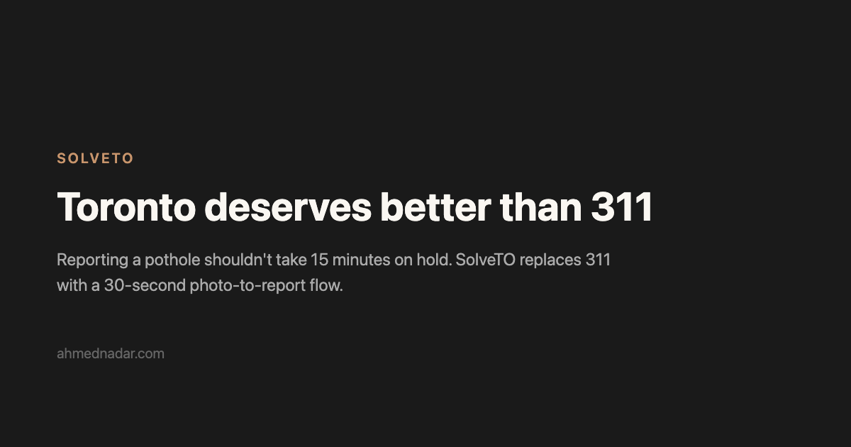 SolveTO map of Toronto connecting civic reporting with open data