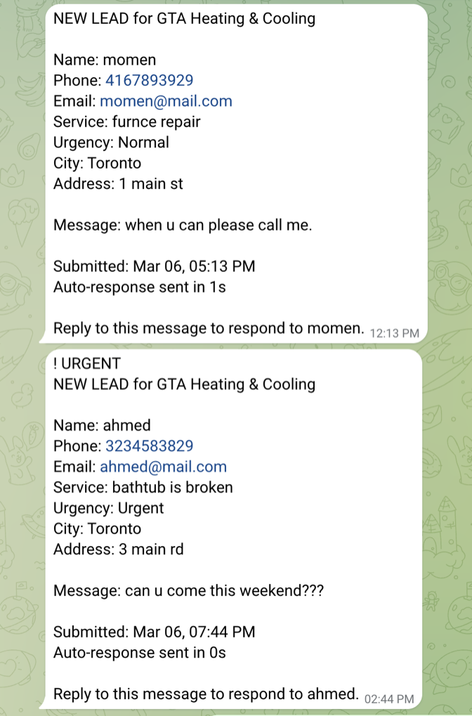 Telegram Notification